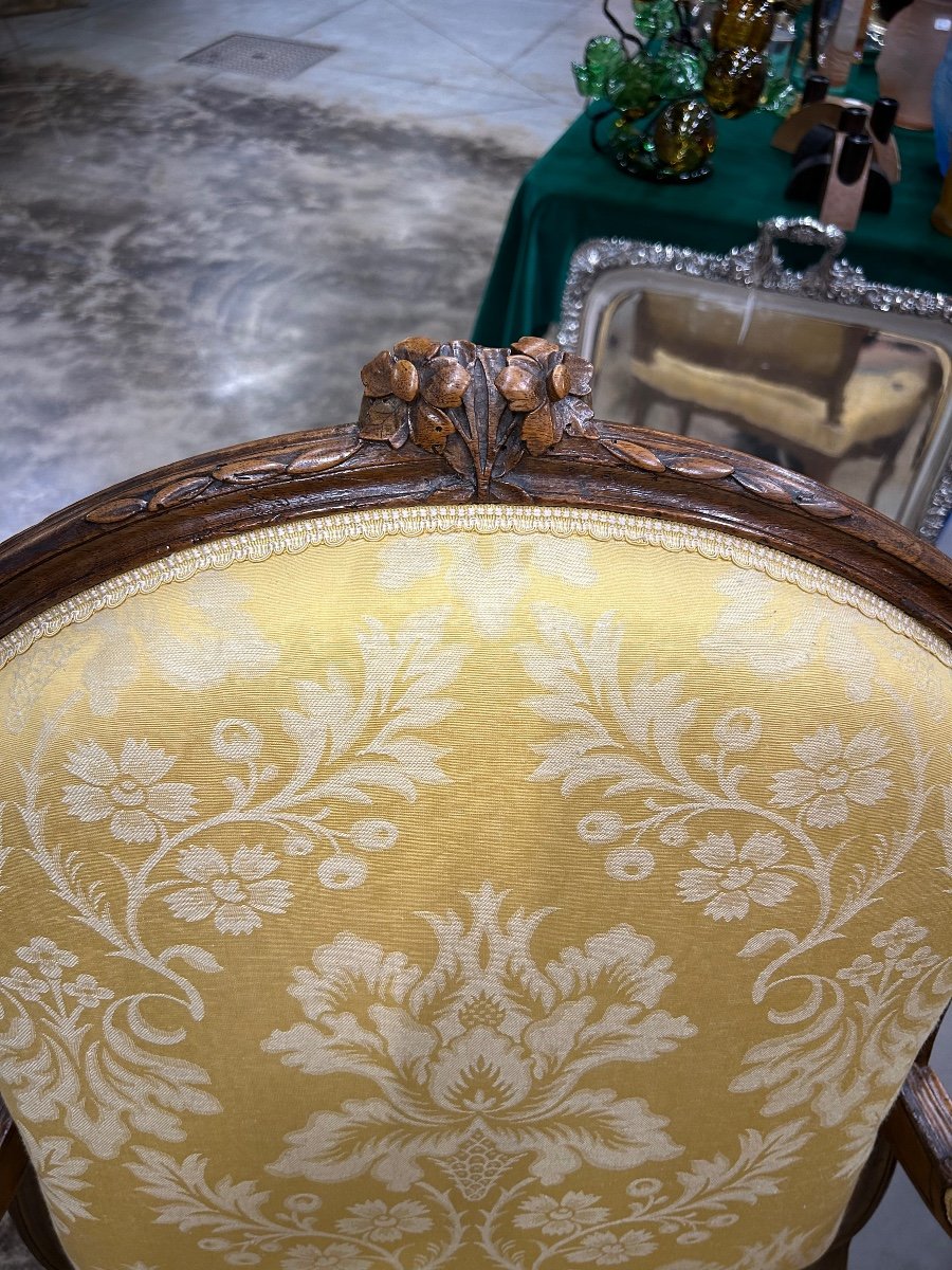 Pair Of Large Louis XV Period Armchairs-photo-4