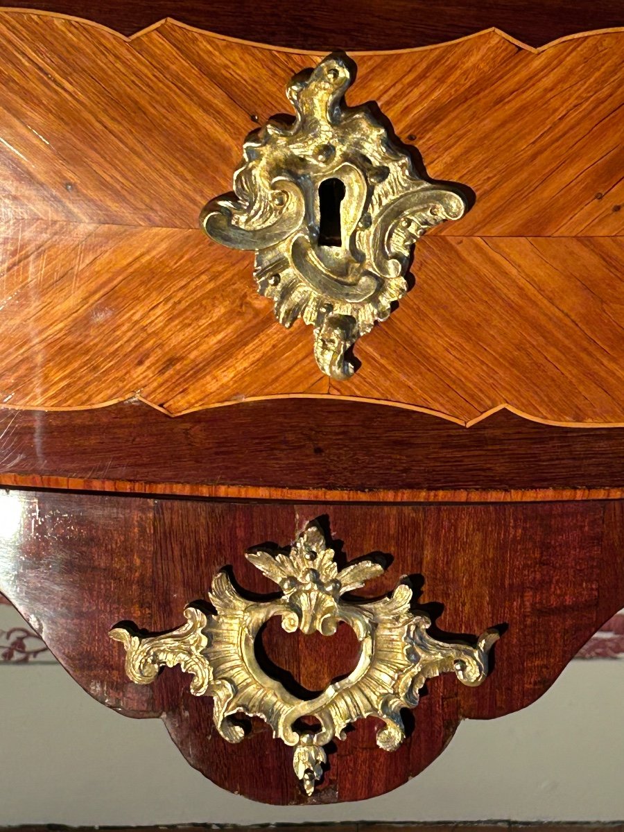 Belle Commode Sauteuse D’époque Louis XV Restaurée  « prête à Poser »-photo-3