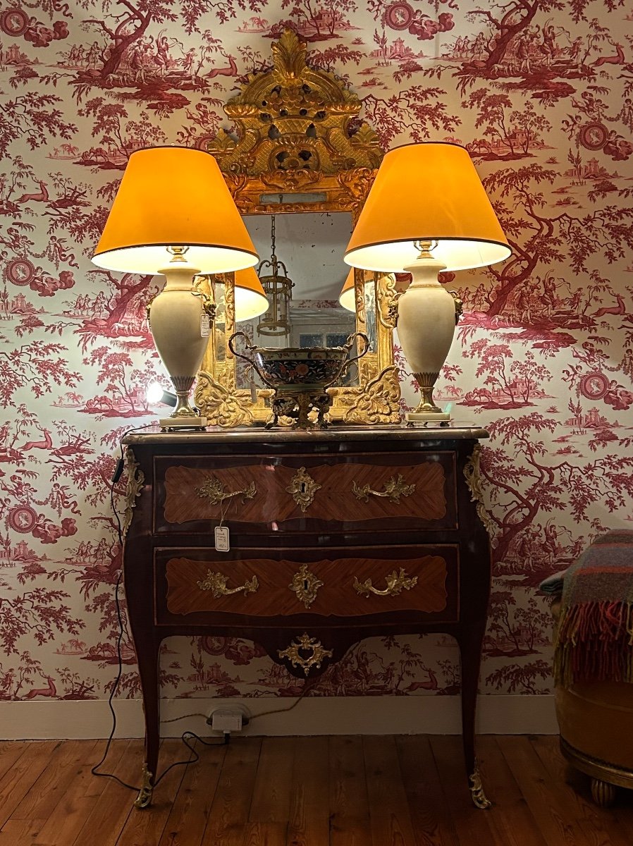 Belle Commode Sauteuse D’époque Louis XV Restaurée  « prête à Poser »-photo-5