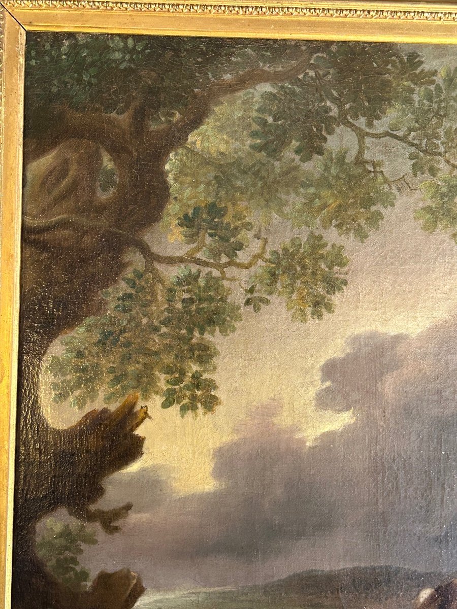 Huile Sur Toile D’époque XVIIIe Représentant Un Couple De Tétras, école De Jean-baptiste Oudry-photo-1