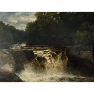 Waterfall Landscape In England