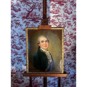 Portrait Of A Gentleman, Louis XVI Period, Oil On Canvas Signed Borgnis, Dated 1778