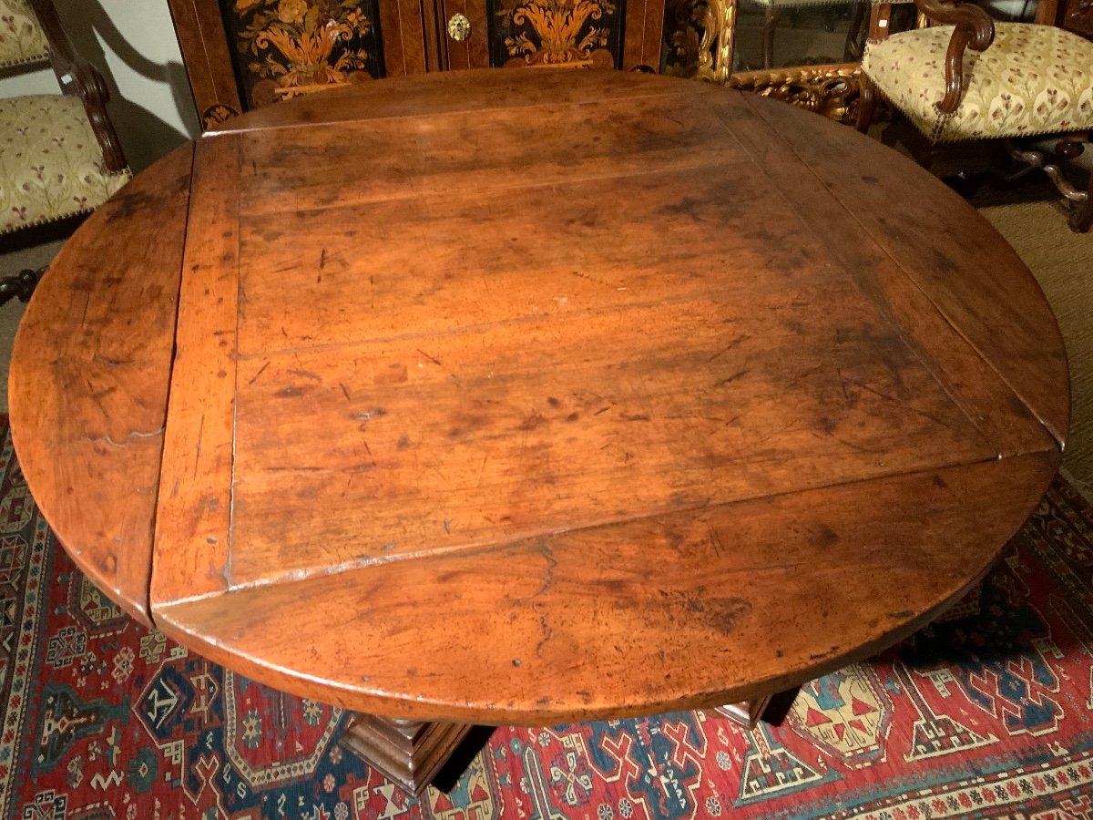 Large Table With Folding Shutters Late 16th Century-photo-3