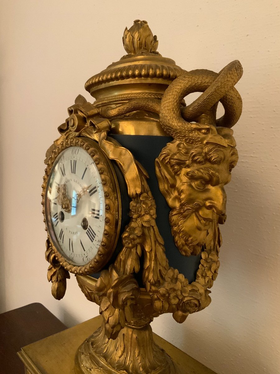 Gilt Bronze Clock, Attributed To Robert Osmond-photo-3