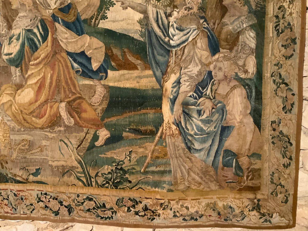 Flemish Tapestry From The Seventeenth Century-photo-3