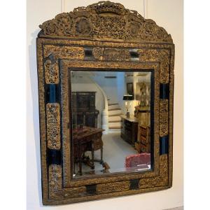 17th Century Flande Tinsel Mirror