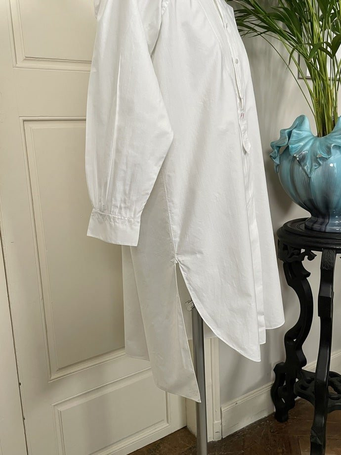Chemise de Soirée Ancienne en Coton - Plastron à Boutons Amovibles - Smoking - Mode Homme-photo-4
