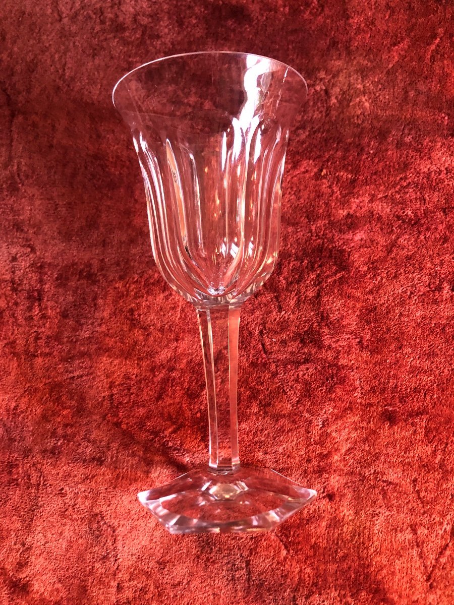 Baccarat Glasses. Malmaison. 6 White Wine Glasses. 13.5 Cm  -photo-3