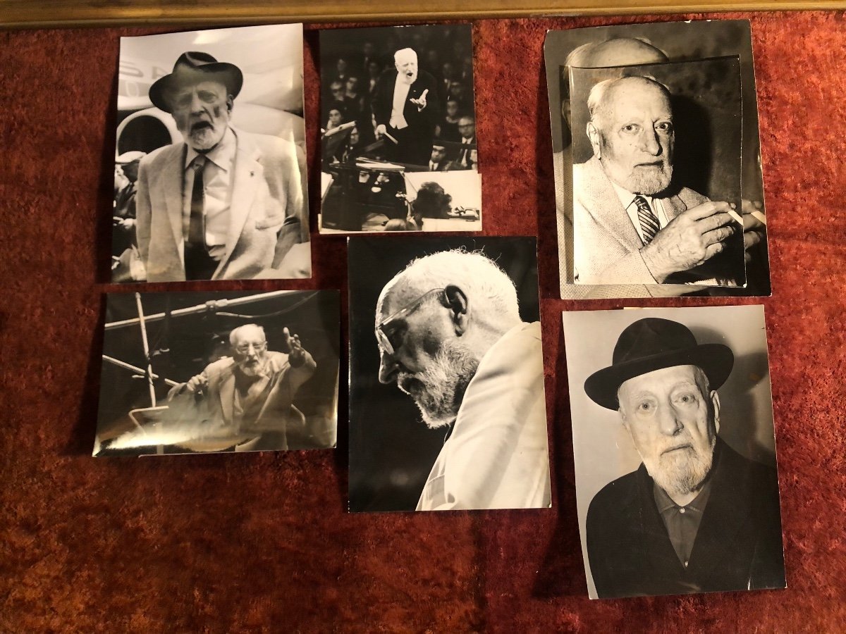 Photos Originales De Presse : Ernest Ansermet, Cingria, Bartok, Pablo Casals. -photo-2