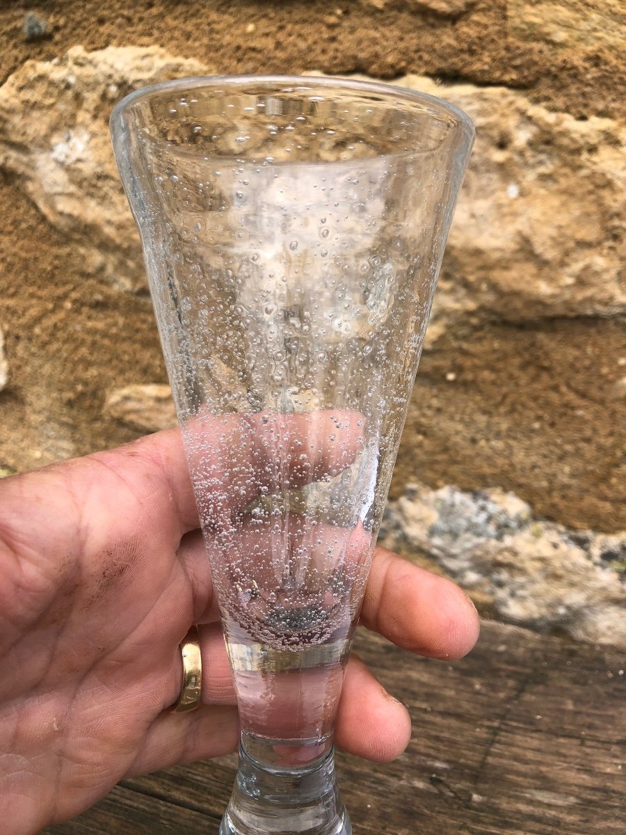 Bubble Glass Champagne Flutes (x12). -photo-2