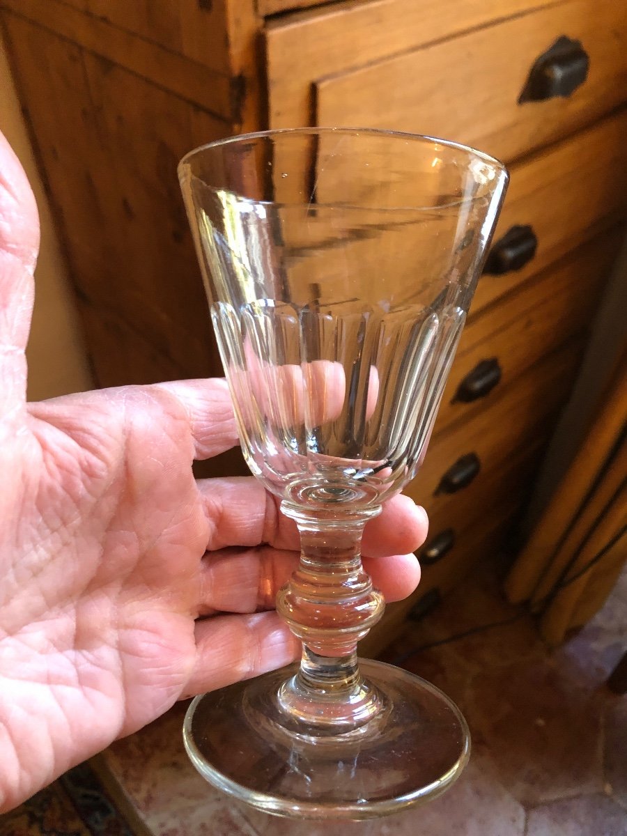 Verres En Cristal, Forme Tulipe ( X12). XIXème-photo-4