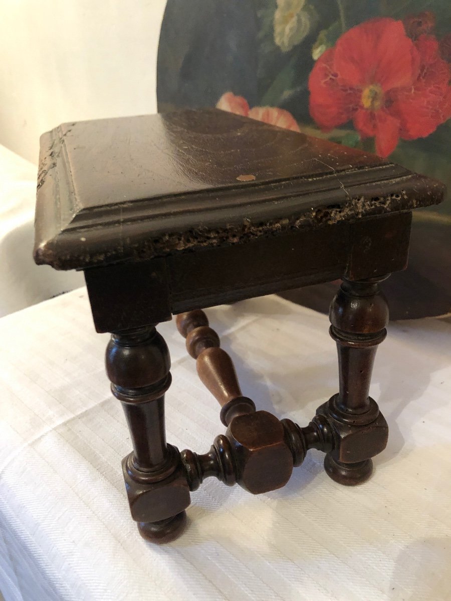 Petite Table De Maîtrise  Louis XIV En Chêne. XVIIème-photo-4