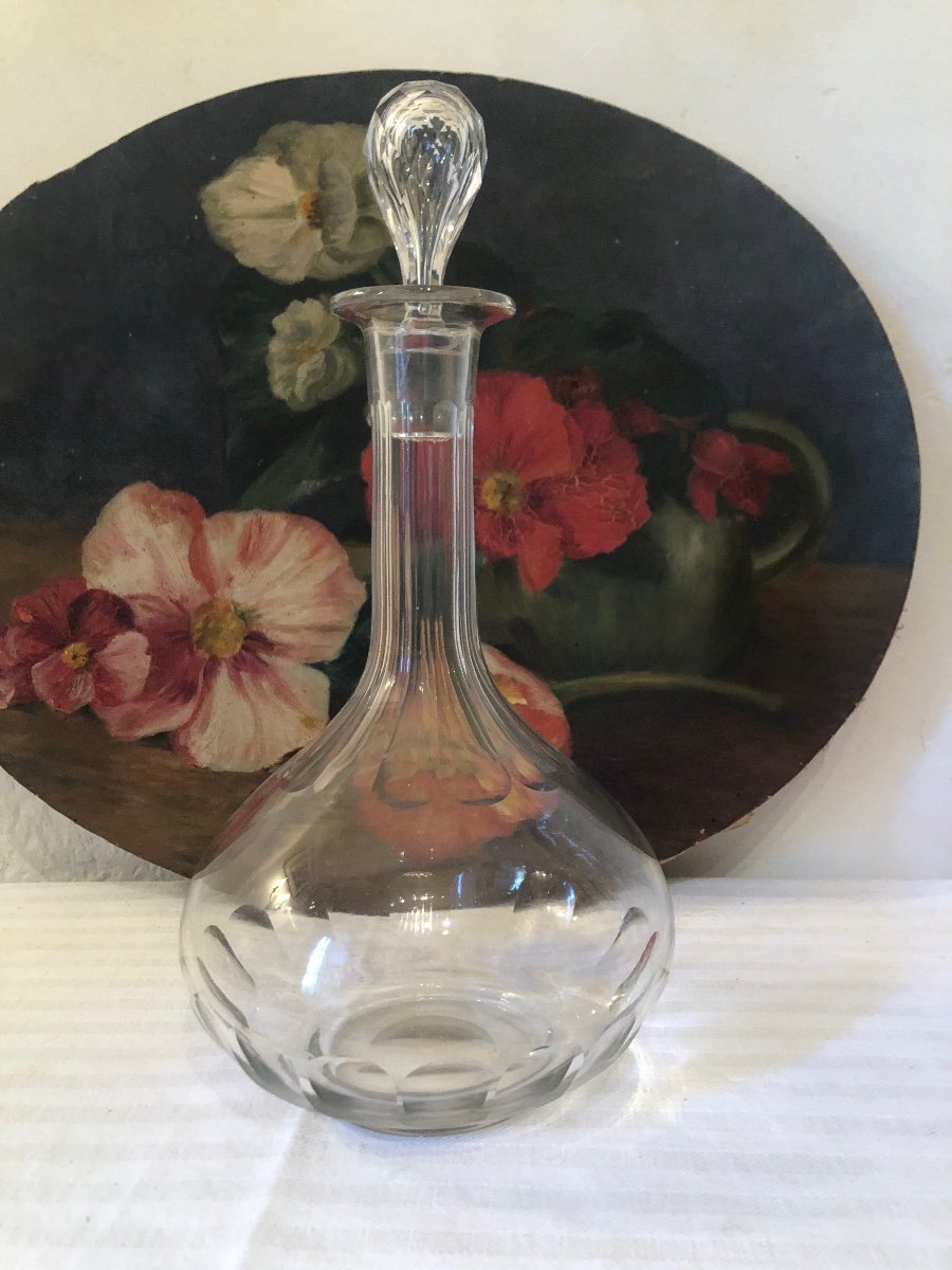 Glass Wine Carafe. 19th Century. 