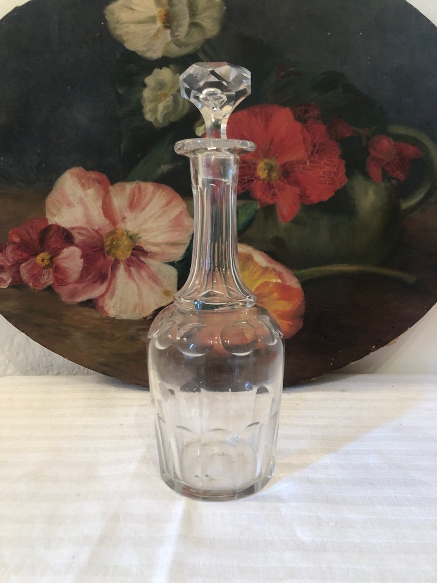 19th Century Glass Liqueur Carafe. -photo-4