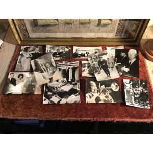 Original Press Photos / Louis Armstrong, Charlie Chaplin, Sophia Loren, Marlo Brando