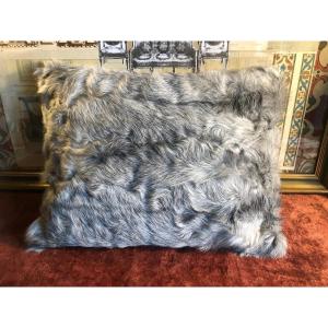 Mongolian Goat Fur Cushion. 30x40 