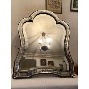 Ice Cream, Venetian Style Mirror. 20th Century 