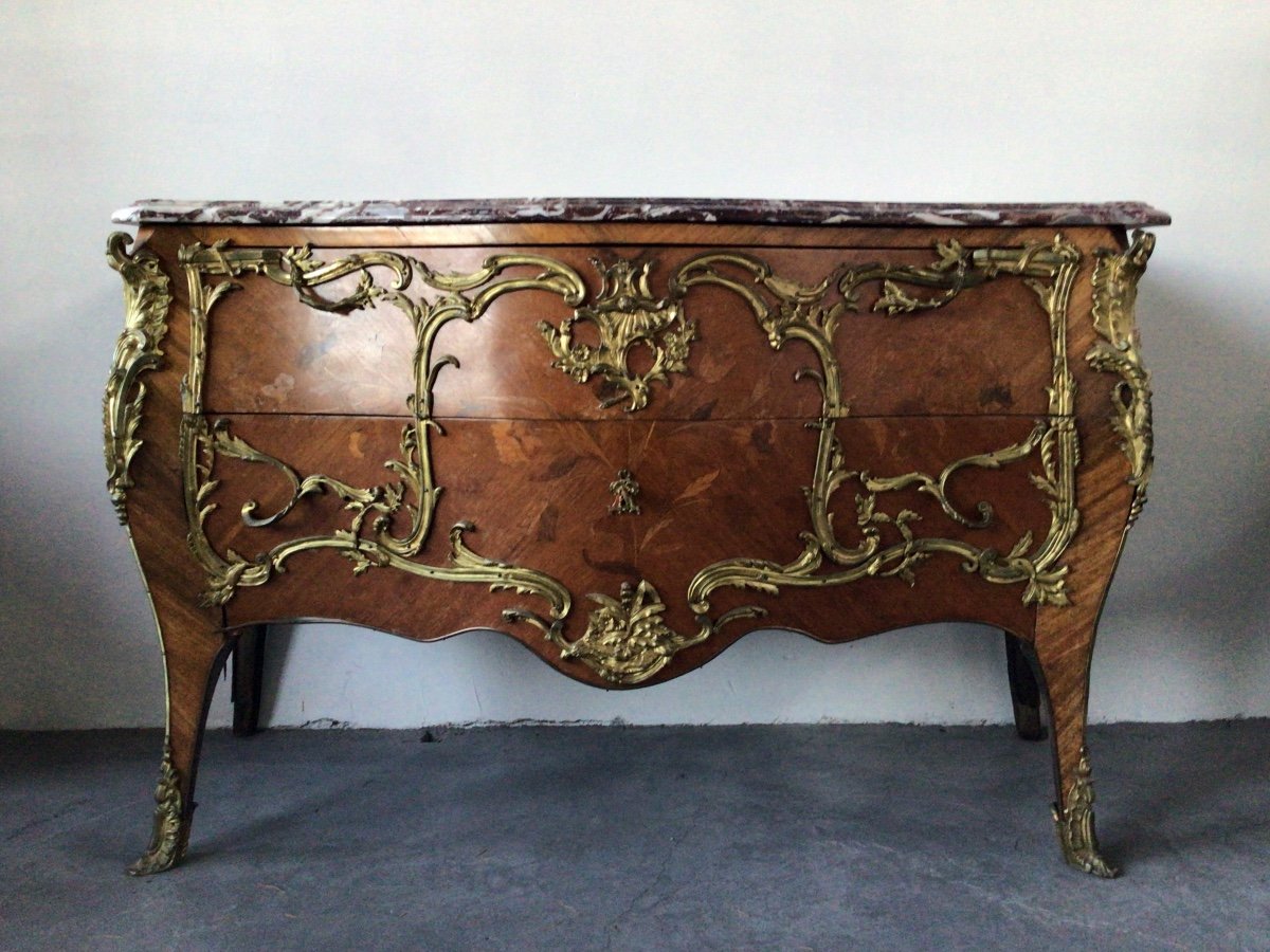 Beautiful Louis XV Style Commode - 20th Century