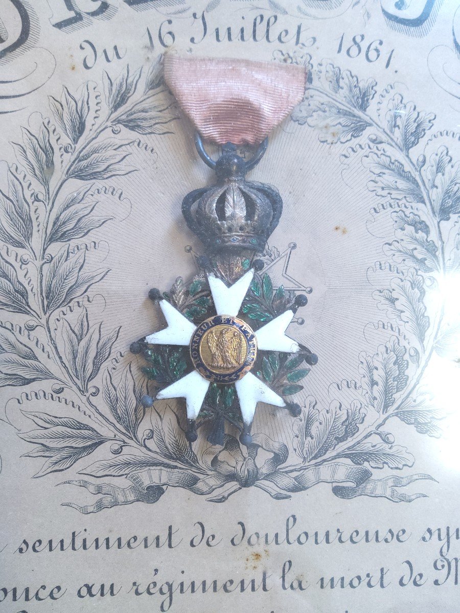 Ordre De Chevalier De Légion D Honneur Du Commandant Weill-photo-4