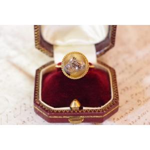 Essex Crystal Horse Ring In 18k Gold, Antique Essex Crystal Ring, Horse, Rock Crystal