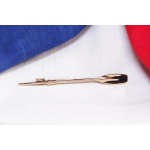 Broche Art Deco Aviron En Or Rose 18k, Pagaie, Rame, Bateau, Bijou Lié Aux Sports Paris 2024