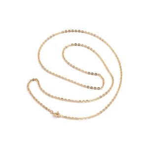 Oval Link Gold Chain In 18 Karat Gold, Vintage Chain, Pre-owned Jewelry