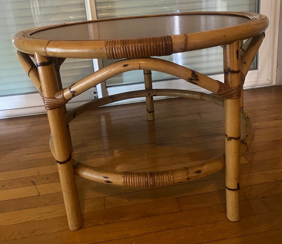 Bamboo Coffee Table 1960-1970 Period