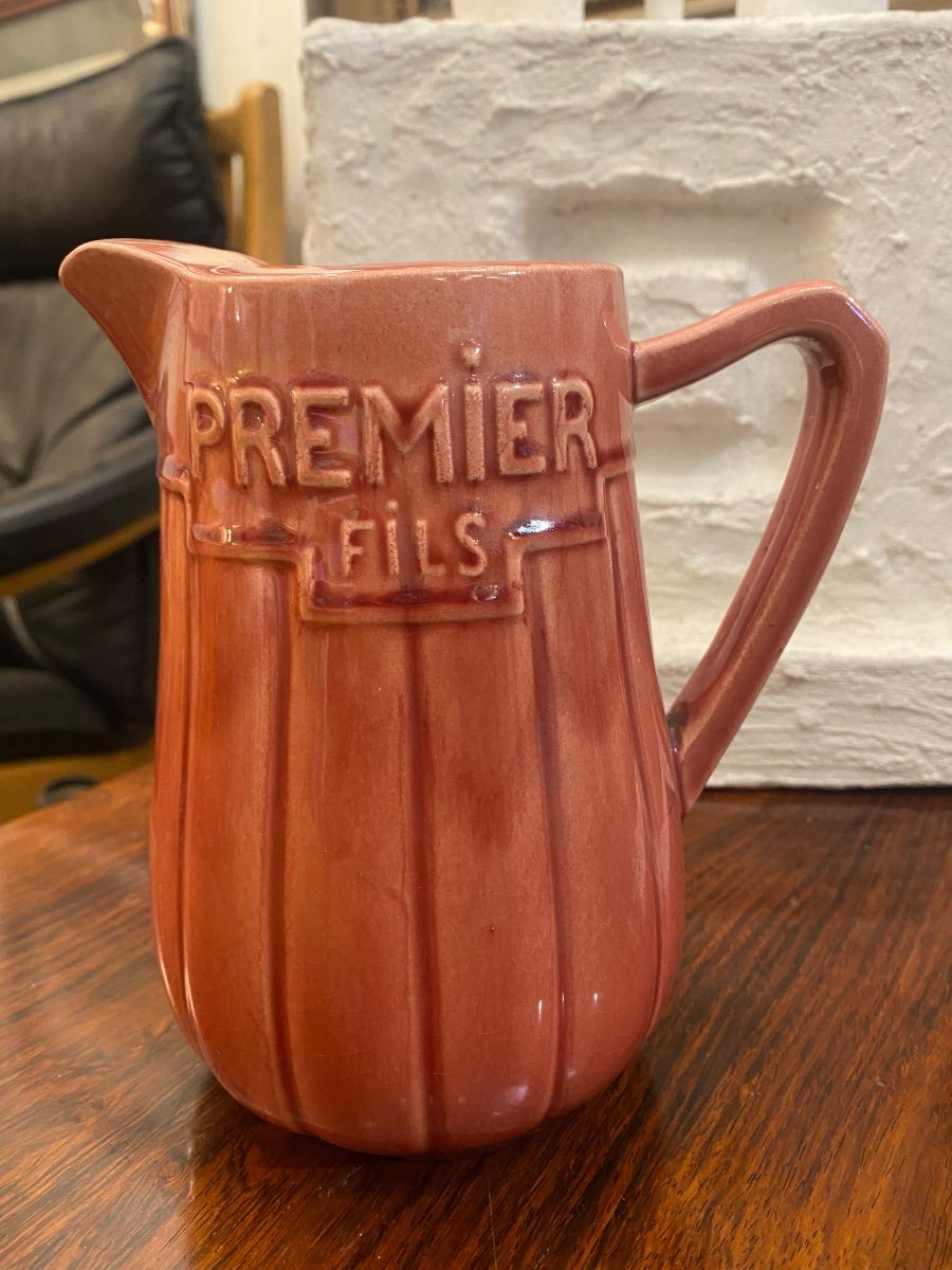 The First Son Advertising Ceramic Pitcher