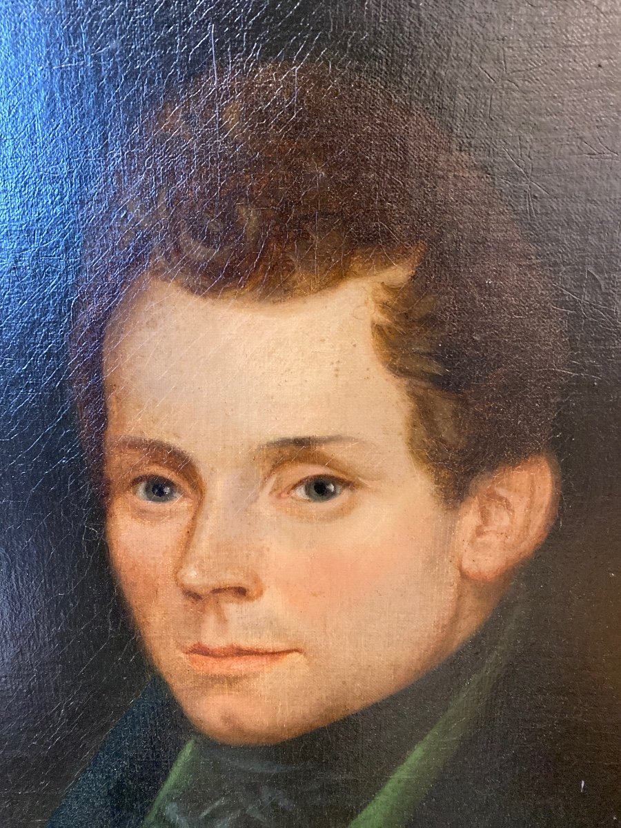 Portrait Of A Gentleman, 19th Century. Oil On Canvas -photo-2