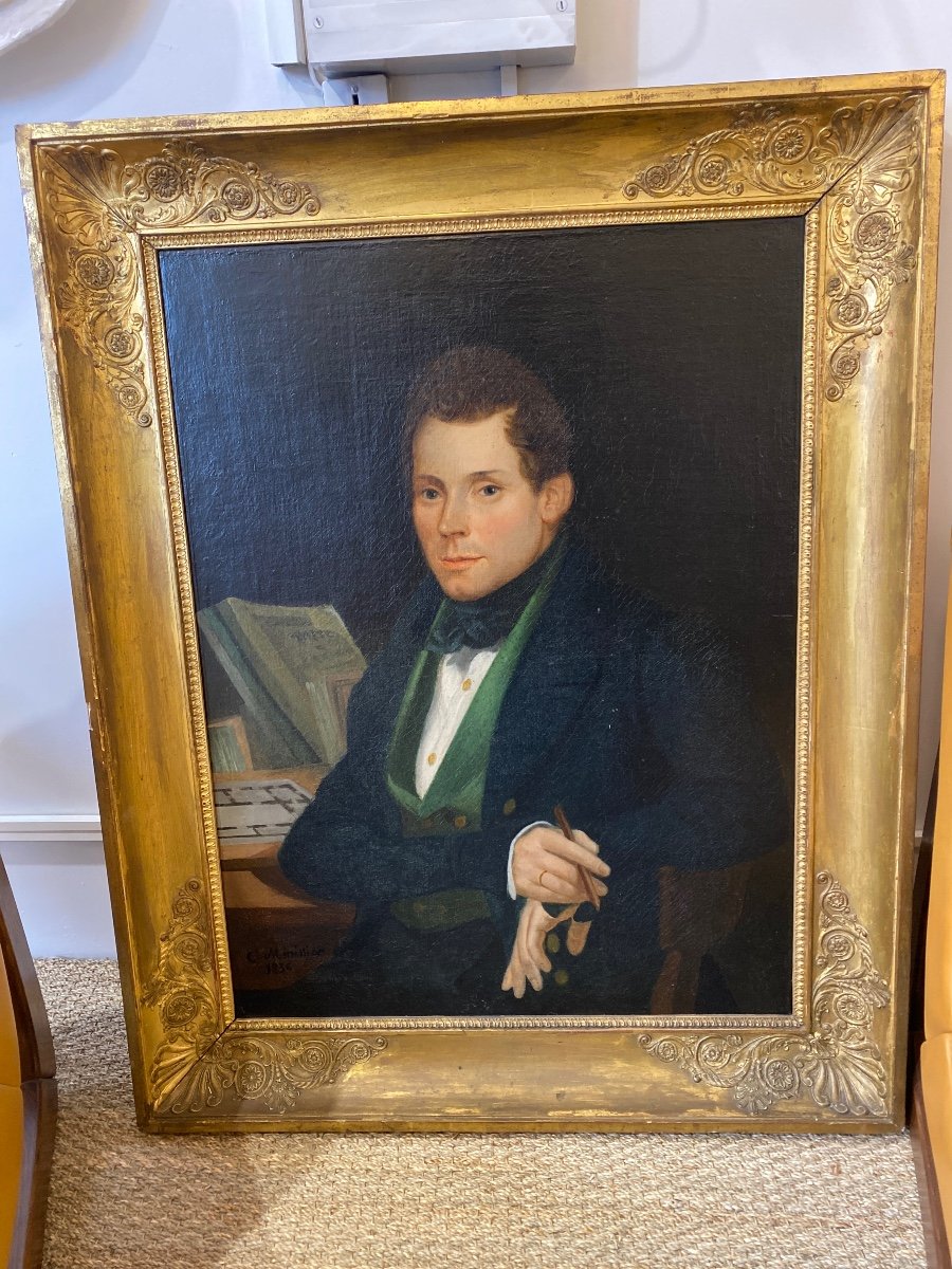 Portrait Of A Gentleman, 19th Century. Oil On Canvas 