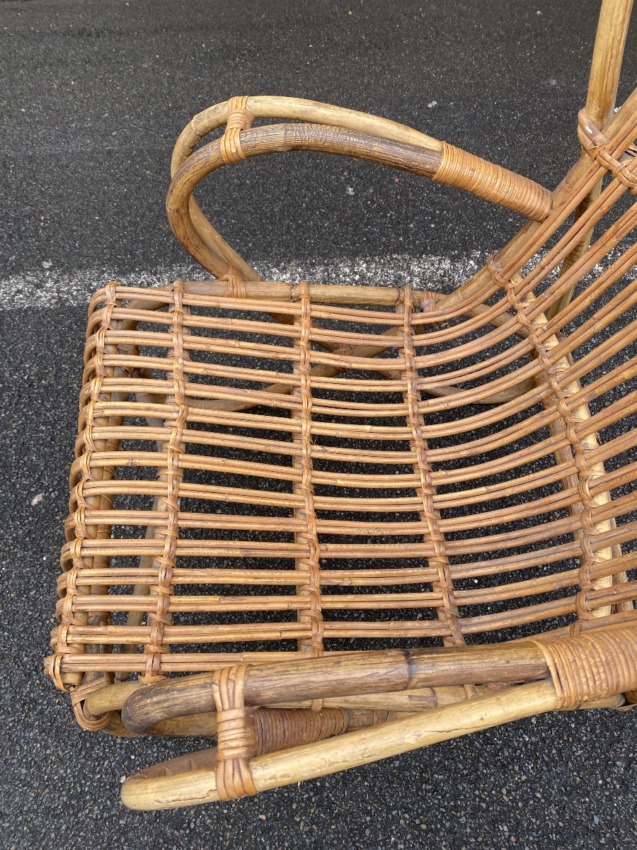 Rattan Armchair 1960-photo-2