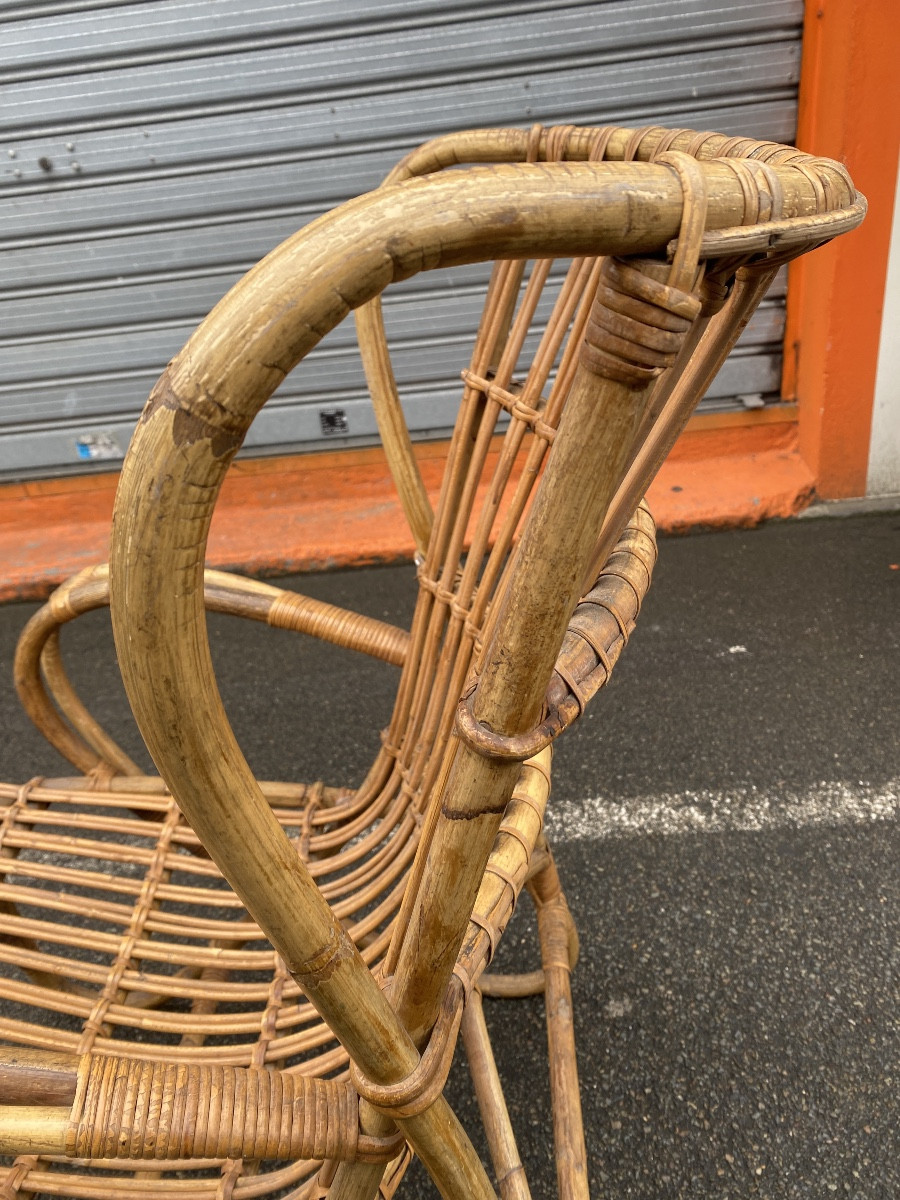 Rattan Armchair 1960-photo-3