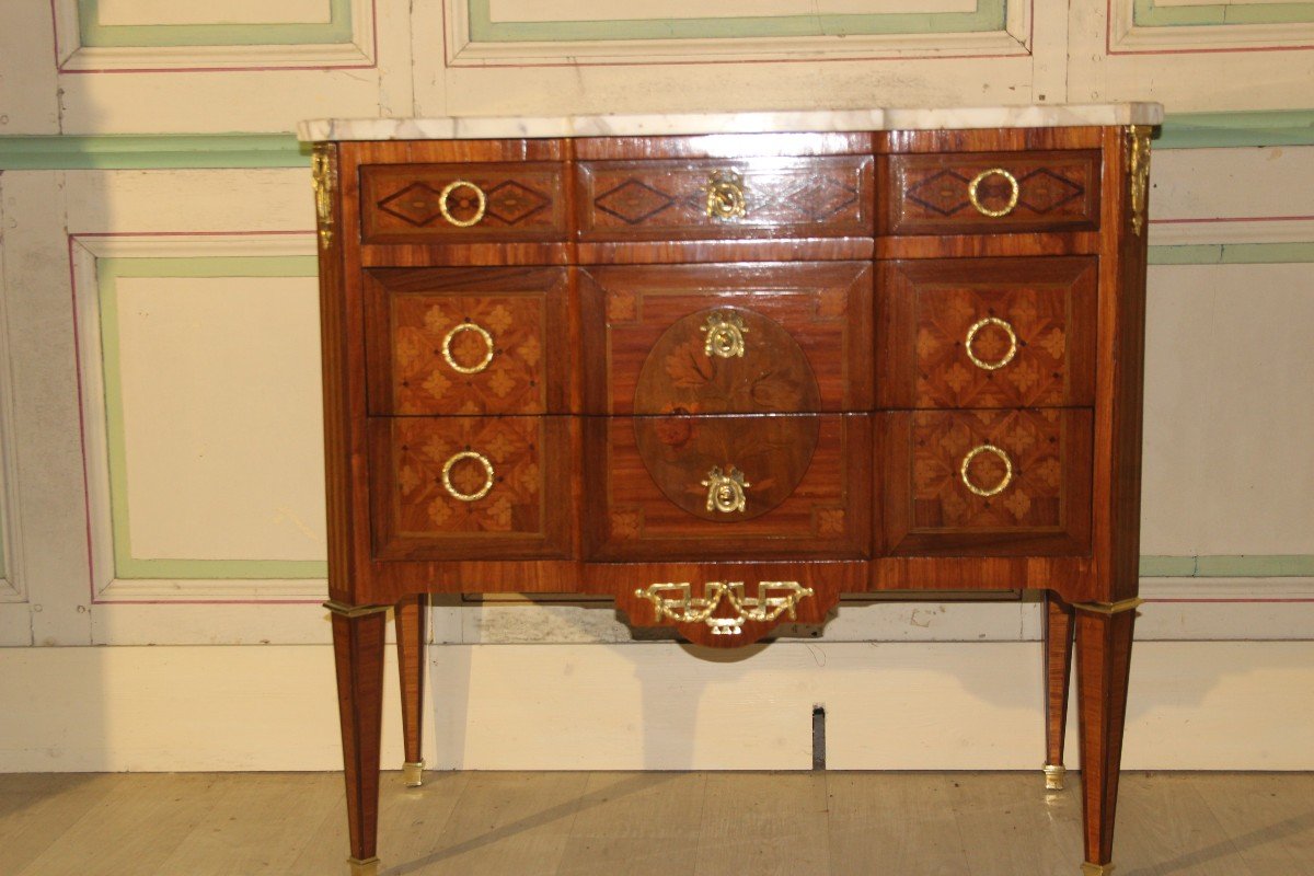 Commode Louis XVI d'époque 18eme-photo-1