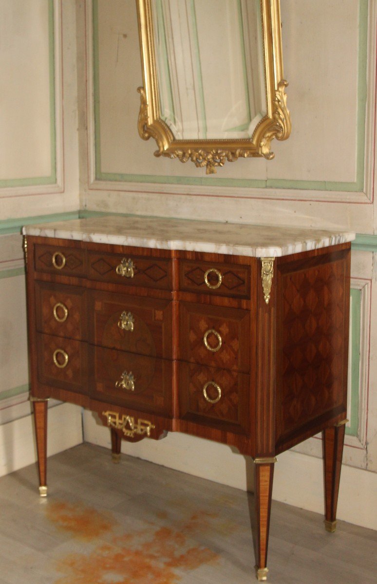 Commode Louis XVI d'époque 18eme