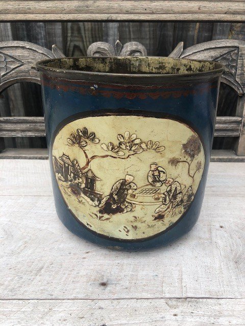 Late 18th Century Lacquered Brass Cooler