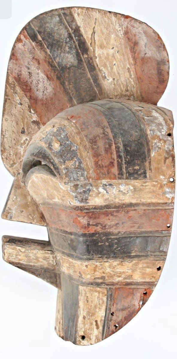 Old Mask, “kifwebe”, Expert Certificate H: 59m-photo-2