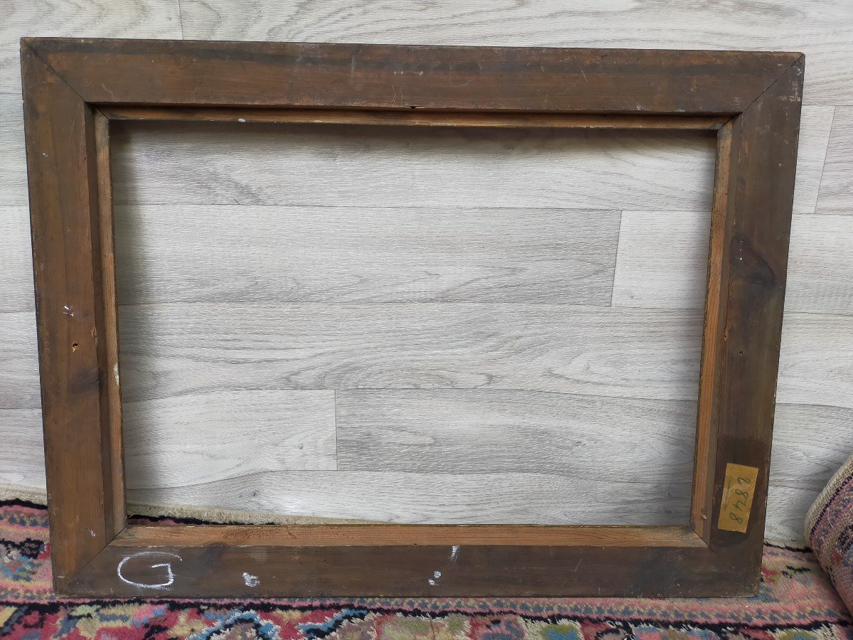 Oriental Frame In Golden Wood For Table 40.4 X 57.2cm-photo-2