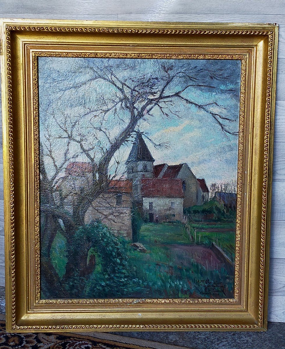 Eugene Alluaud  l&#039;Eglise De Crozant (detroy Madeline guillaumin....)