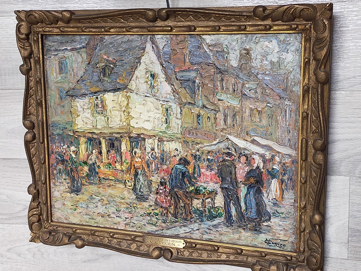 Victor Louis Cugen Market At Pontorson-photo-2