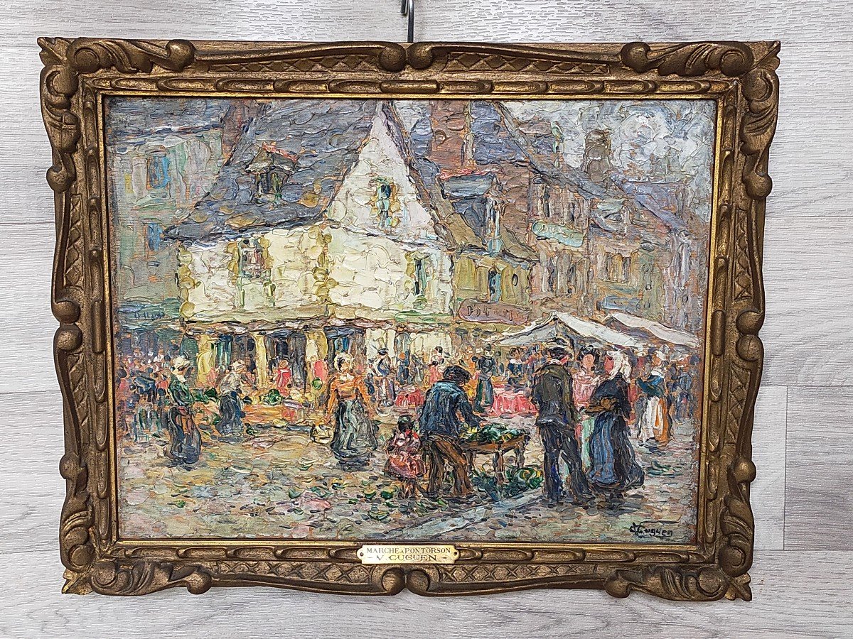 Victor Louis Cugen Market At Pontorson