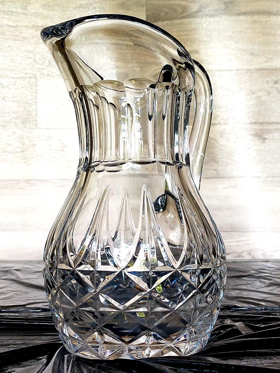 Broc Pitcher In Crystal From Saint Louis-photo-4