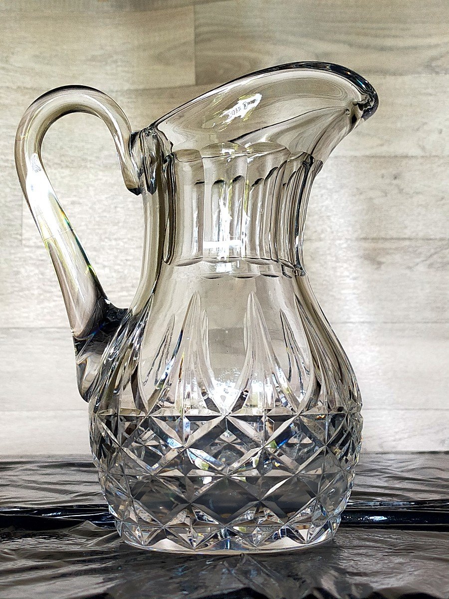 Broc Pitcher In Crystal From Saint Louis-photo-1