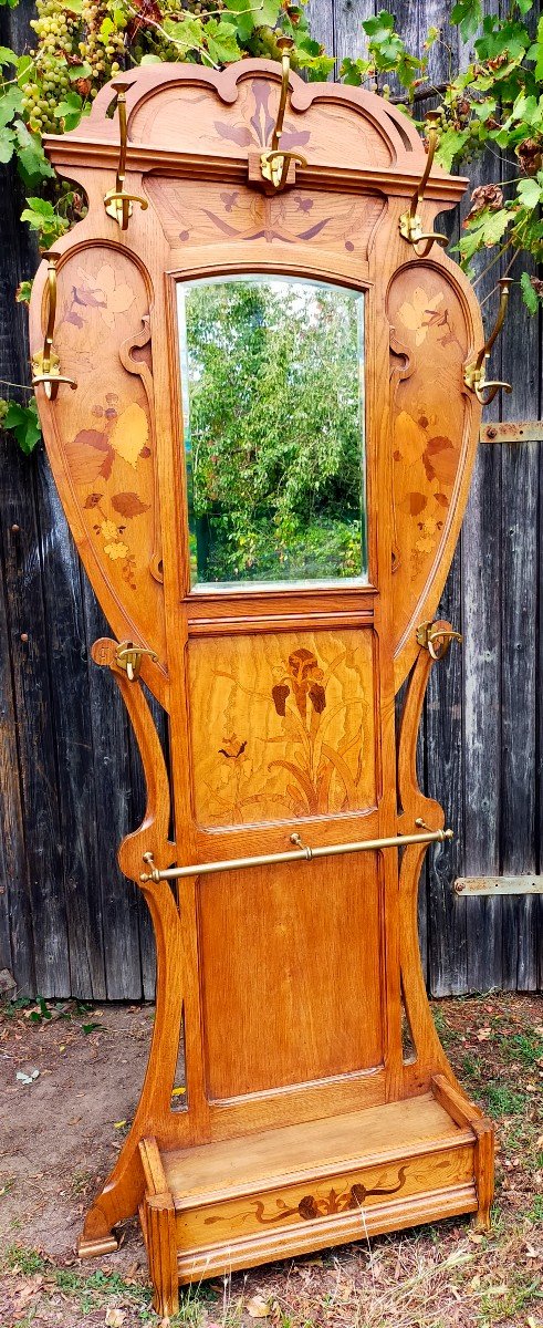 Art Nouveau Cloakroom Coat Rack (majorelle Gallé ...)-photo-1