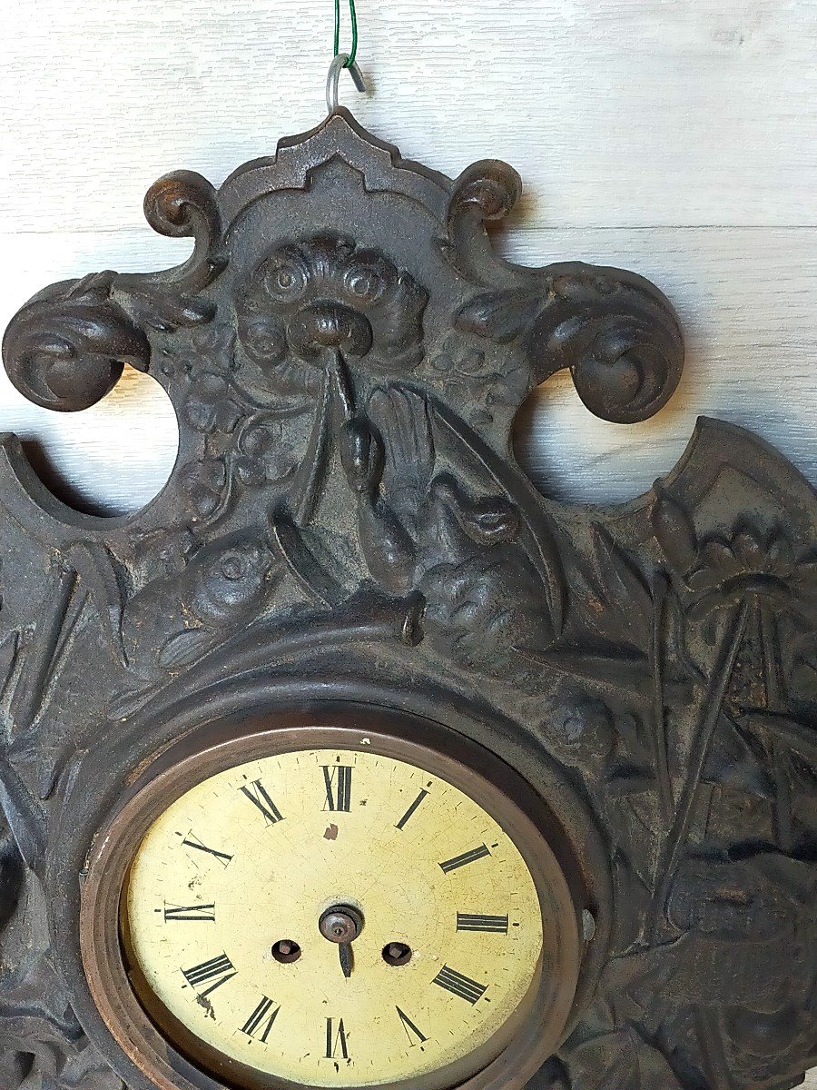 Grand Cartel All&eacute;gorie De La Chasse (pendule Horloge)-photo-2