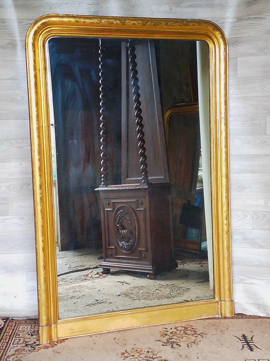Miroir d&#039;&eacute;poque Louis Philippe 155cmx 102cm-photo-4