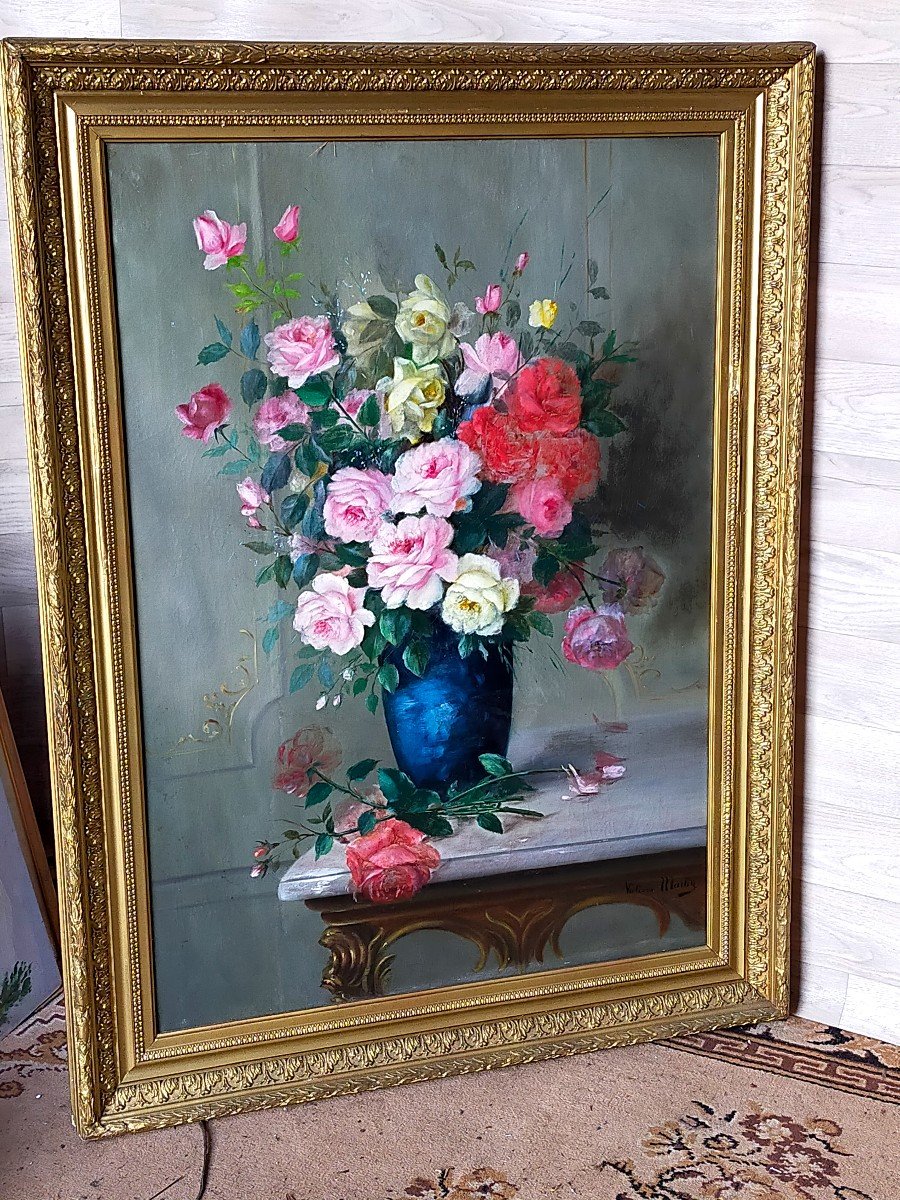 Grande Nature Morte Aux Roses Victoria Martin (1784-1869) -photo-3