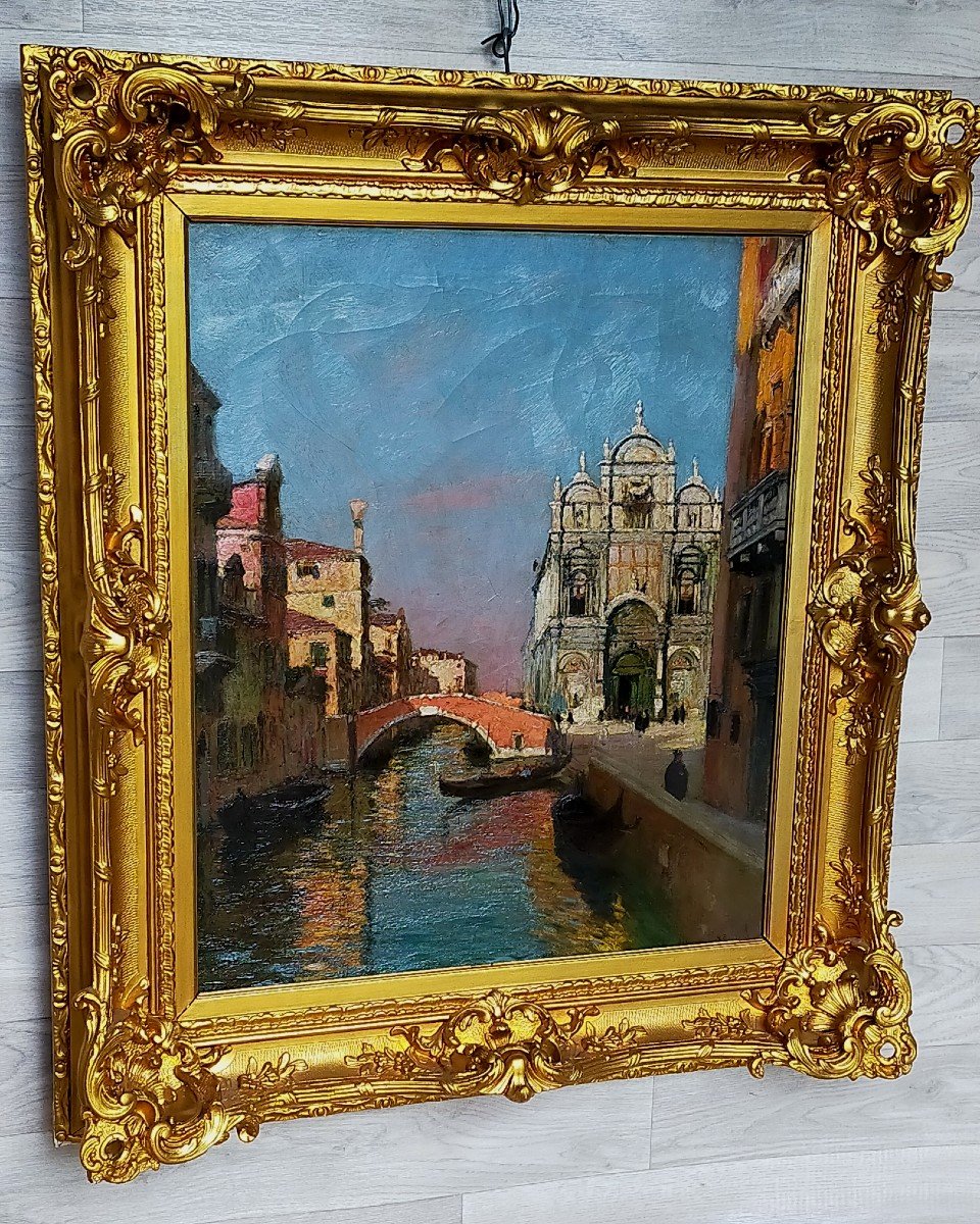 Gaston Boucart (1878-1962) Venise  La Scuola Grande di San Marco-photo-4