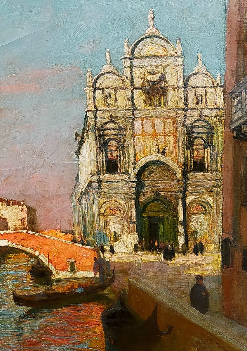 Gaston Boucart (1878-1962) Venise  La Scuola Grande di San Marco-photo-5