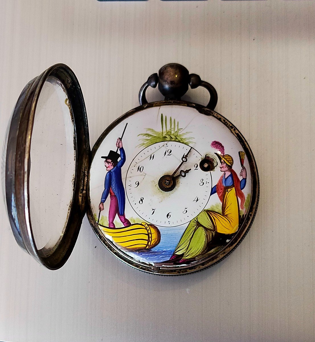 Rooster Watch Enameled Dial Character Decor -photo-4