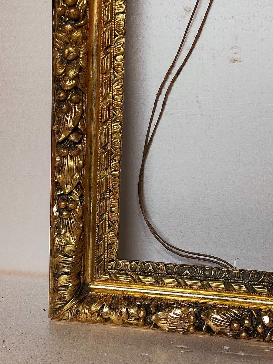 Louis XIII Style Carved Wood Frame-photo-3